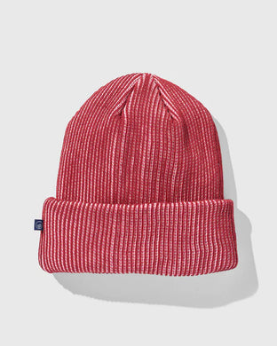 UNITED BY BLUE BEANIE RECYCLED WAFFLE RED
