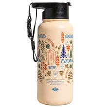 UNITED BY BLUE INSULATED STEEL BOTTLE 32 OZ funky forest