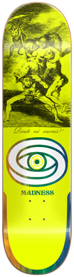 MADNESS DECK DONDE R7 NEON YELLOW 8.5 X 31.95 WB14.25