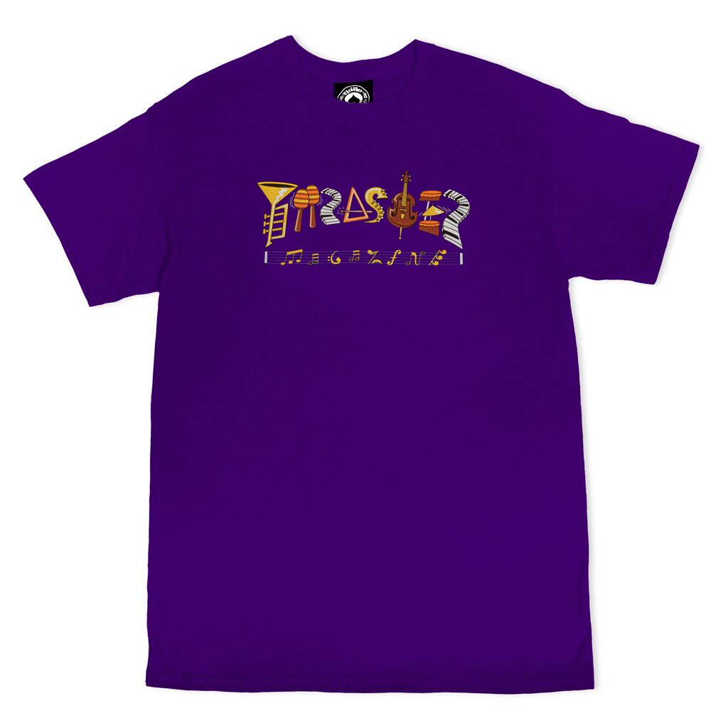 THRASHER T-SHIRT FILLMORE LOGO SS PURPLE