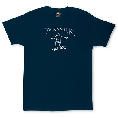 THRASHER T-SHIRT GONZ NAVY WHITE