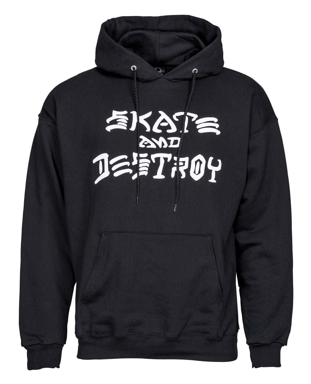 THRASHER SWEAT HOOD SKATE & DESTROY Black / White