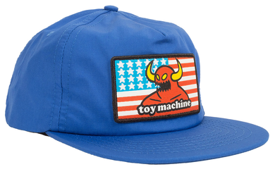 TOY MACHINE CAP AMERICAN MONSTER UNSTRUCTURED BLUE