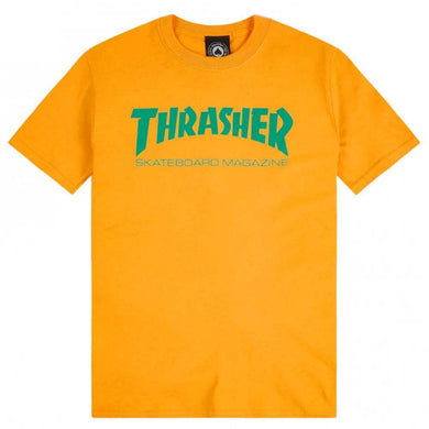 THRASHER T-SHIRT MAG LOGO GOLD
