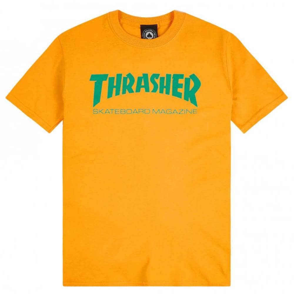 THRASHER T-SHIRT MAG LOGO GOLD