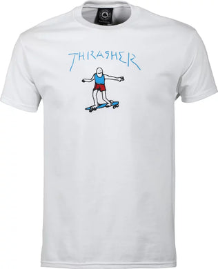 THRASHER T-SHIRT GONZ WHITE BLUE RED