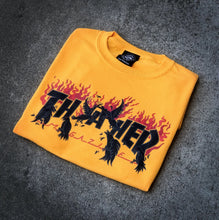 THRASHER T-SHIRT CROWS OR (GOLD)