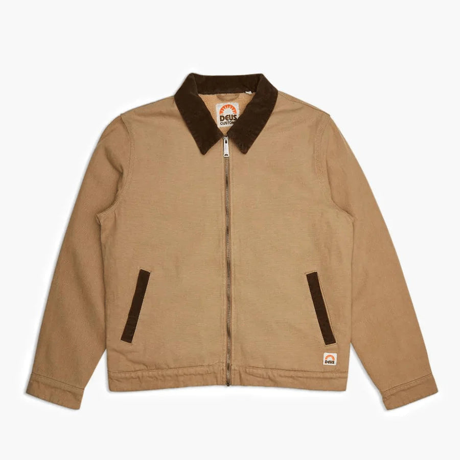 VESTE DEUS EX MACHINA ULTRA JACKET beige BROTHER CREW SKATESHOP SEVRES